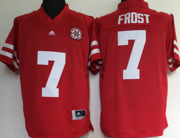 Nebraska Cornhuskers 7 Scott Frost Red College Football Jersey