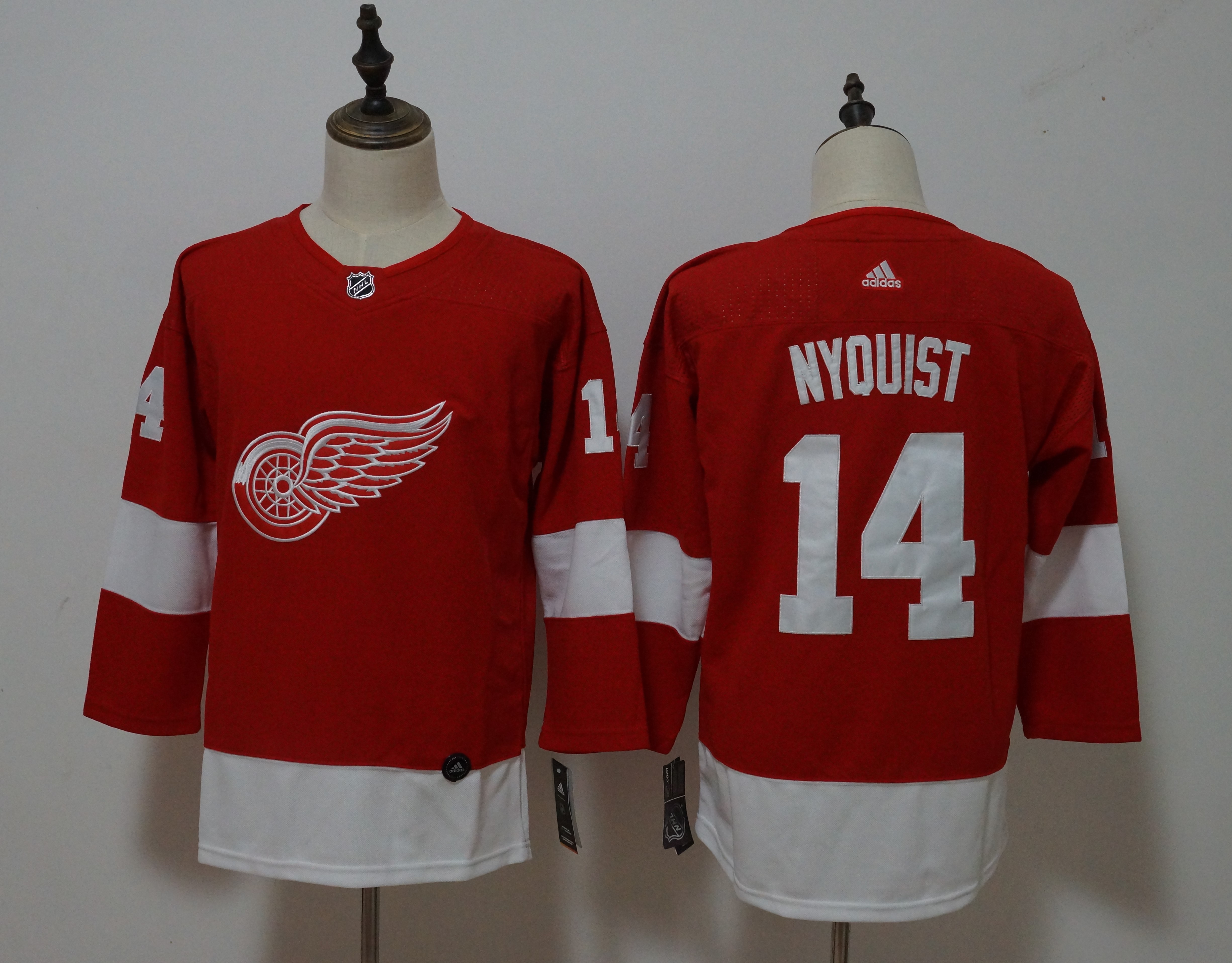 Red Wings 14 Gustav Nyquist Red Youth Adidas Jersey
