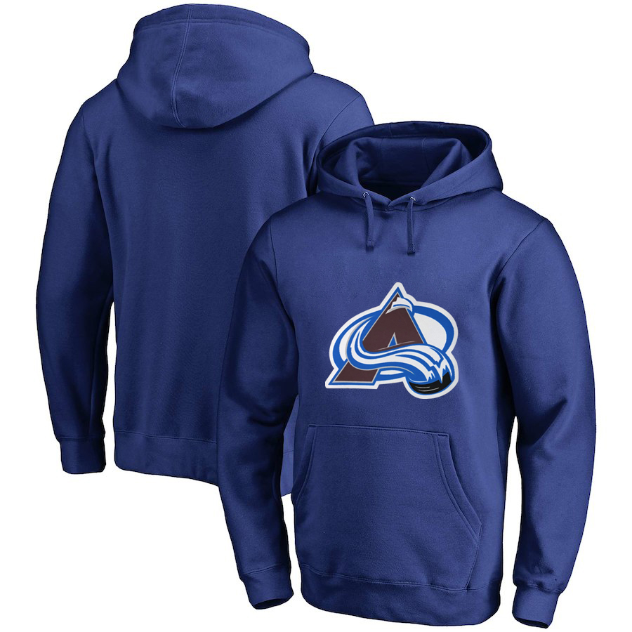 Colorado Avalanche Blue All Stitched Pullover Hoodie
