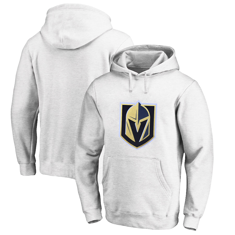 Vegas Golden Knights White All Stitched Pullover Hoodie