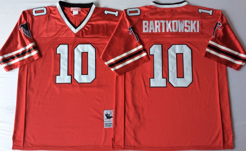 Falcons 10 Steve Bartkowski Red Throwback Jersey