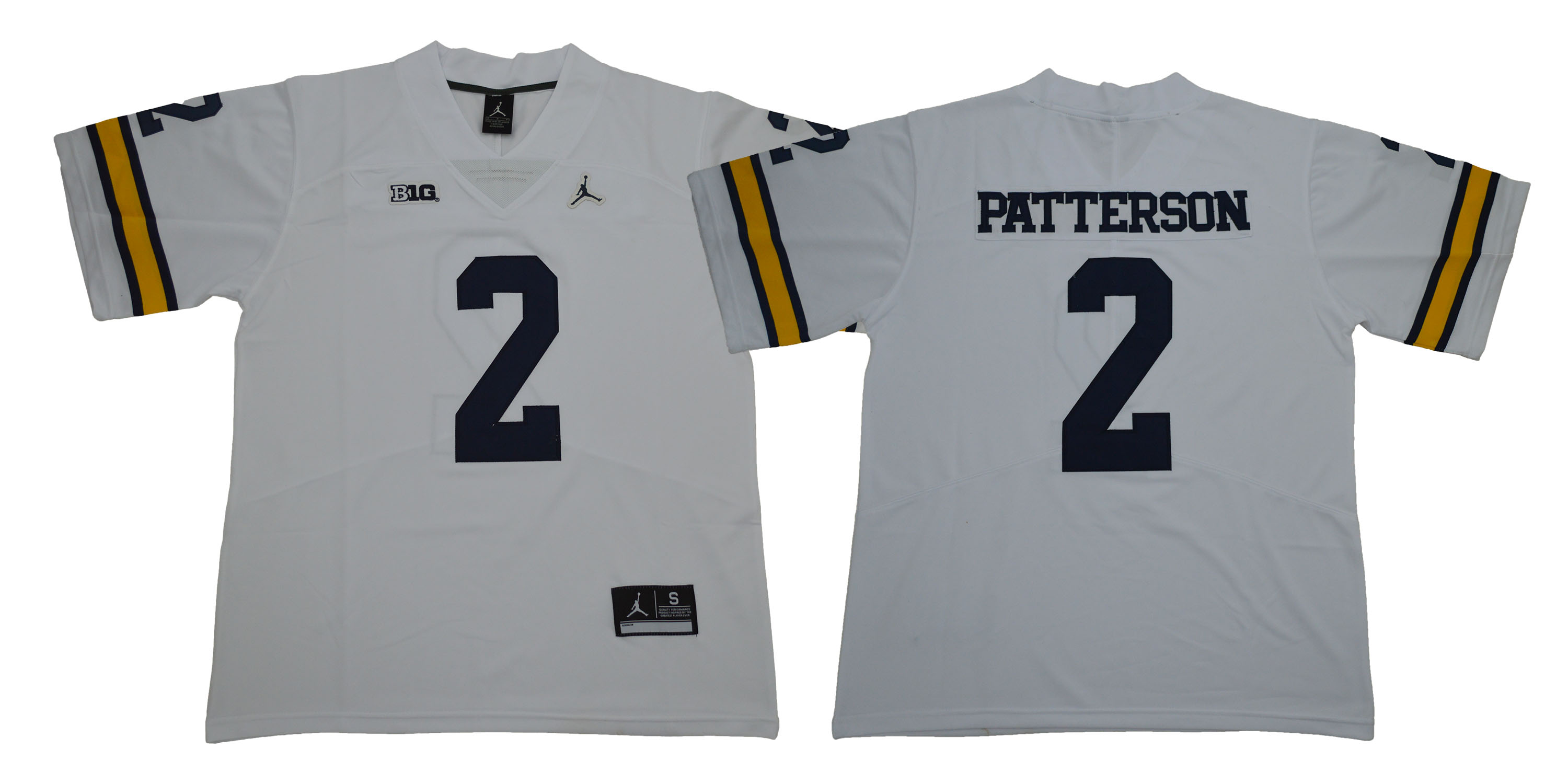 Michigan Wolverines 2 Shea Patterson White College Football Jersey
