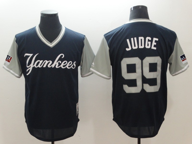 Yankees 99 Aaron Judge Judge Navy 2018 Players' Weekend Authentic Team Jersey