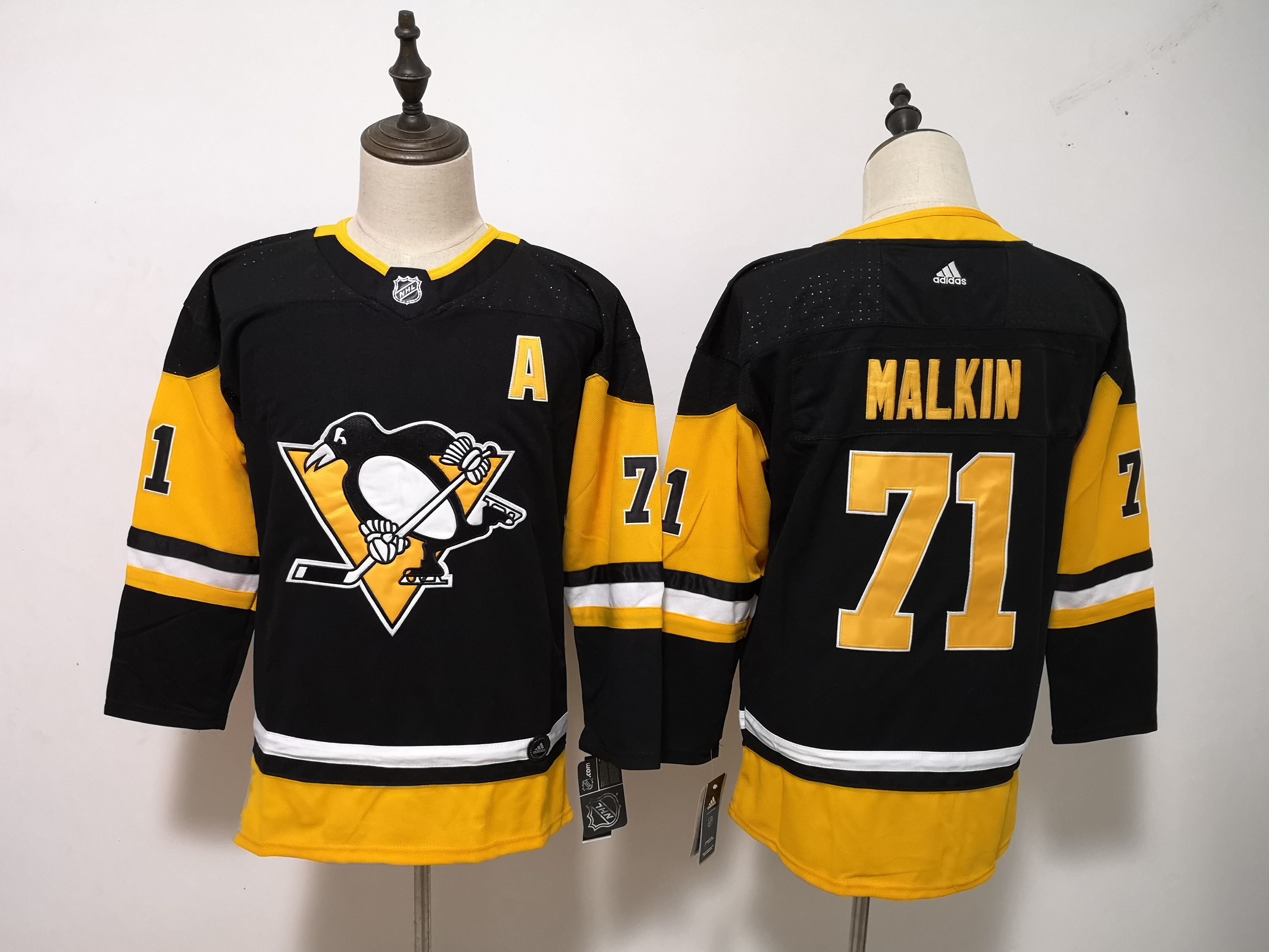 Penguins 71 Evgeni Malkin Black Youth Adidas Jersey