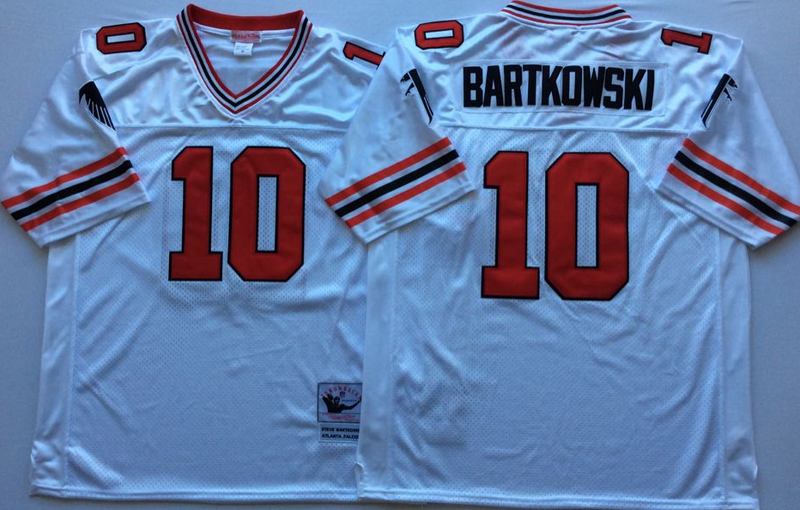 Falcons 10 Steve Bartkowski White Throwback Jersey