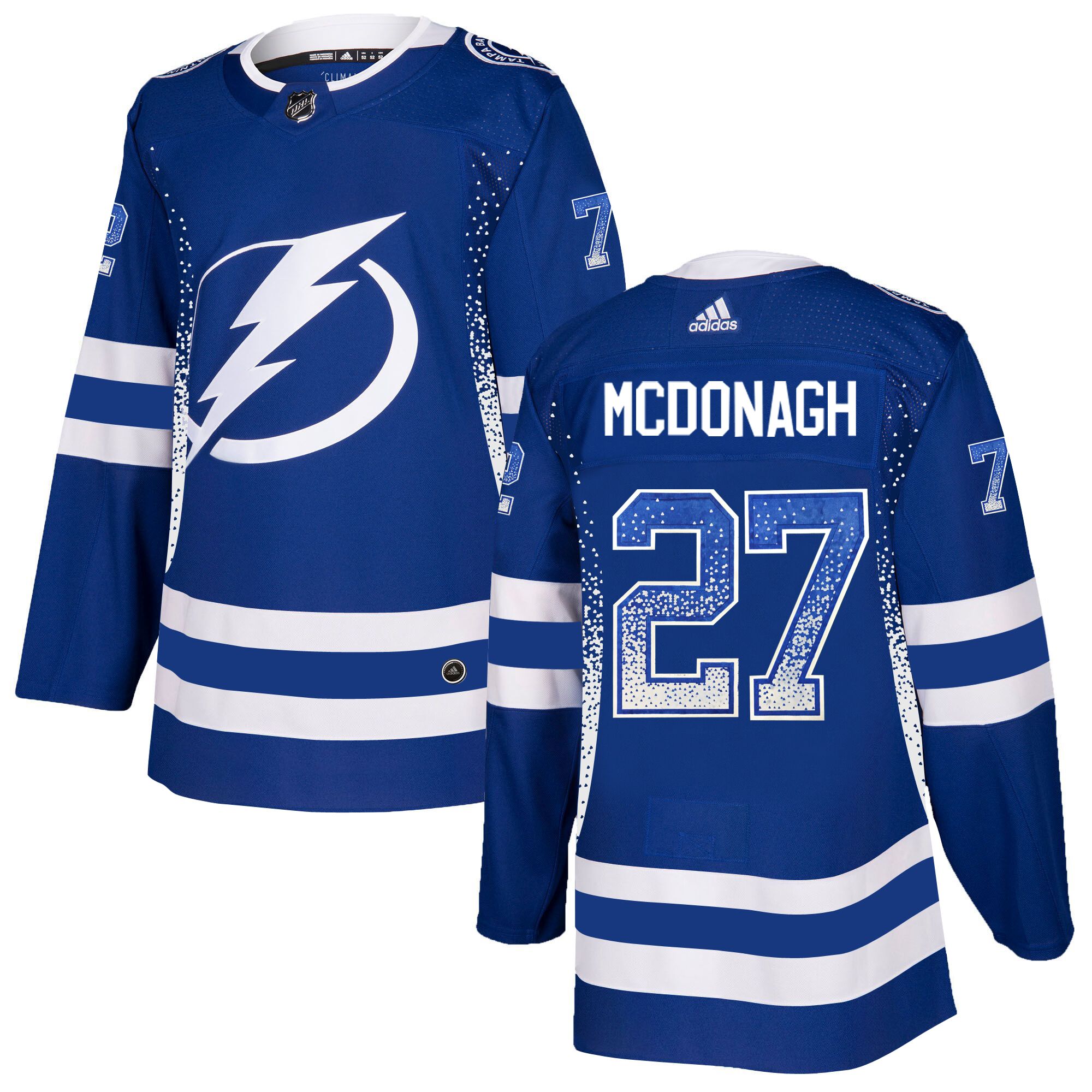Lightning 27 Ryan McDonagh Blue Drift Fashion Adidas Jersey