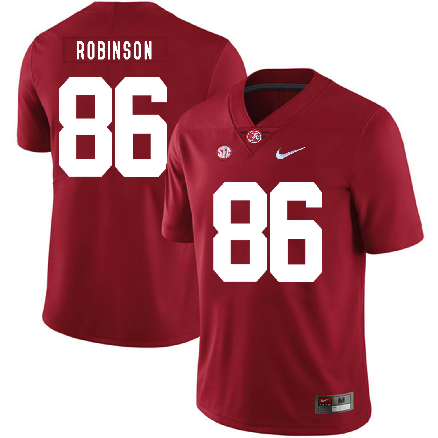 Alabama Crimson Tide 86 A'Shawn Robinson Red Nike College Football Jersey