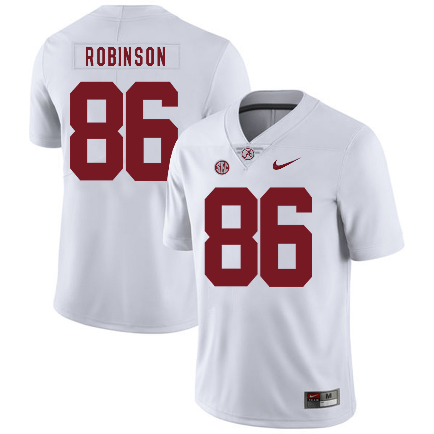 Alabama Crimson Tide 86 A'Shawn Robinson White Nike College Football Jersey