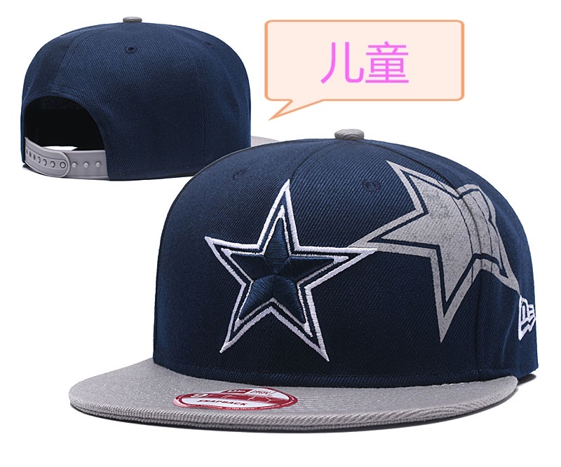 Cowboys Team Logo Navy Youth Adjustable Hat GS