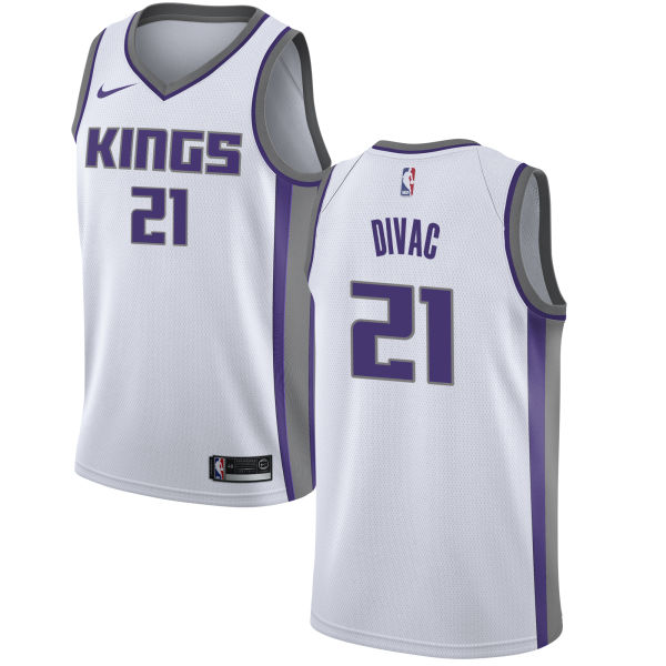 Kings 21 Vlade Divac White Association Edition Nike Swingman Jersey