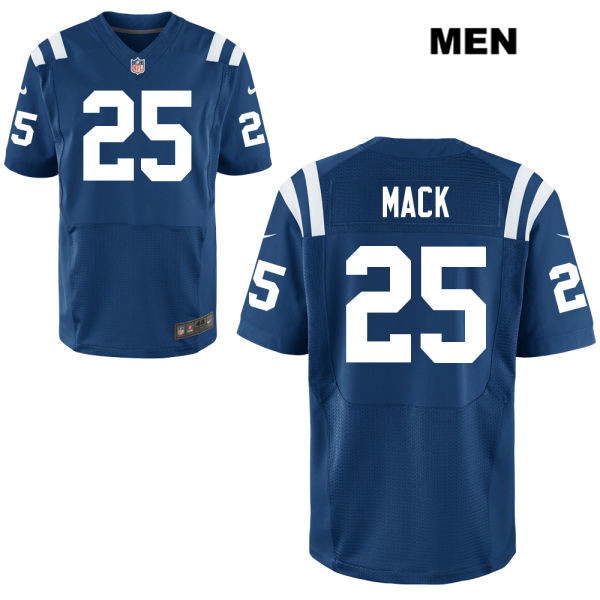 Nike Colts 25 Marlon Mack Blue Elite Jersey