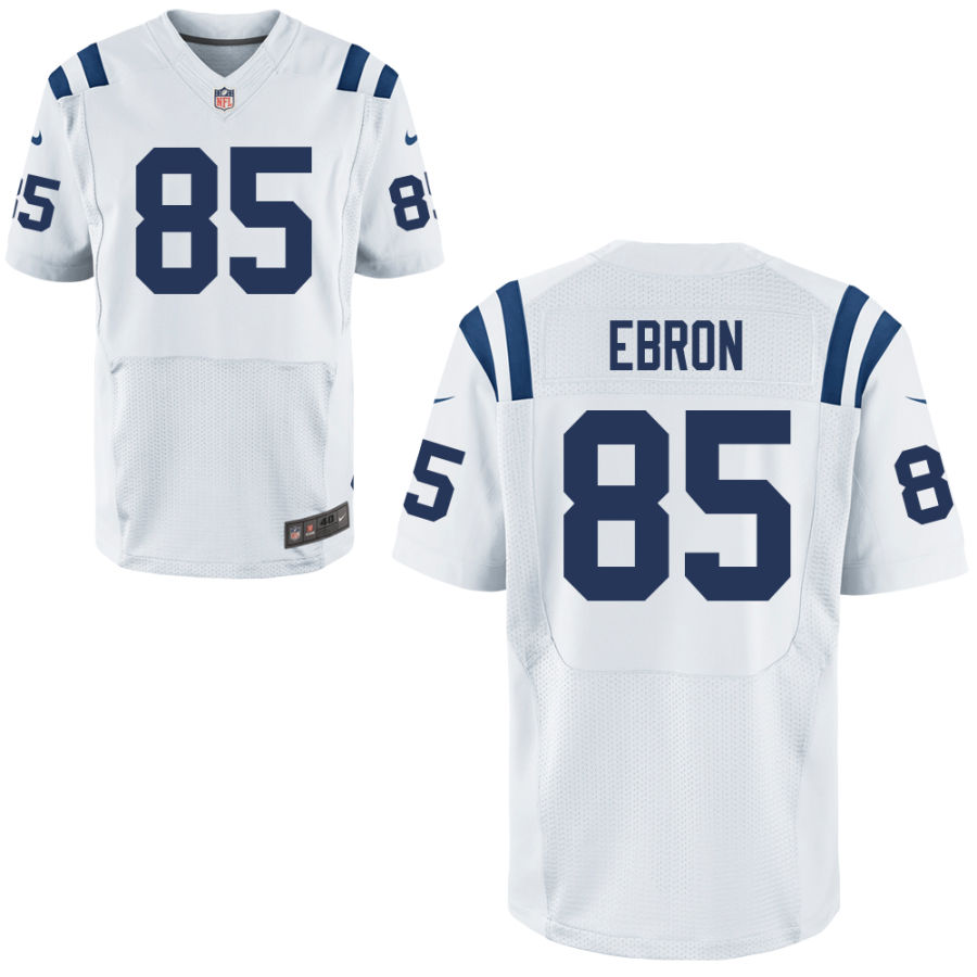 Nike Colts 85 Eric Ebron White Elite Jersey