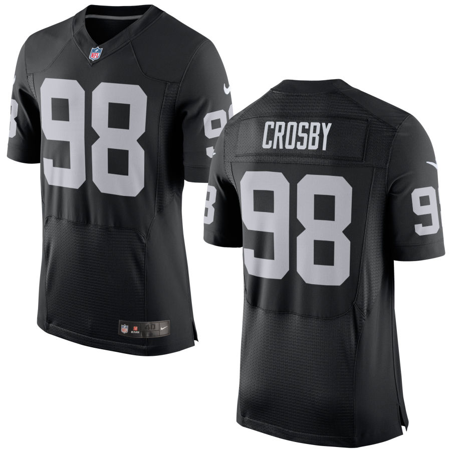 Nike Raiders 98 Maxx Crosby Black Elite Jersey