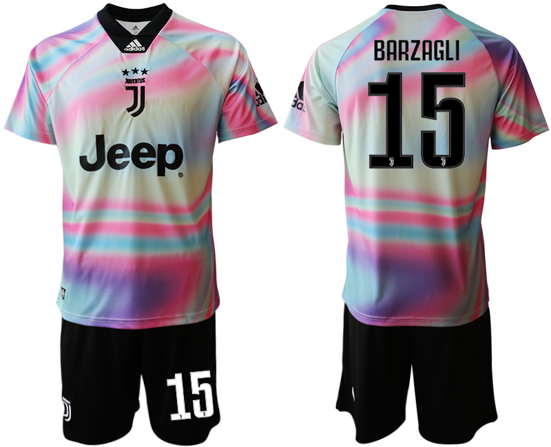 2018-19 Juventus 15 BARZAGLI Maglia EA SPORTS Soccer Jersey