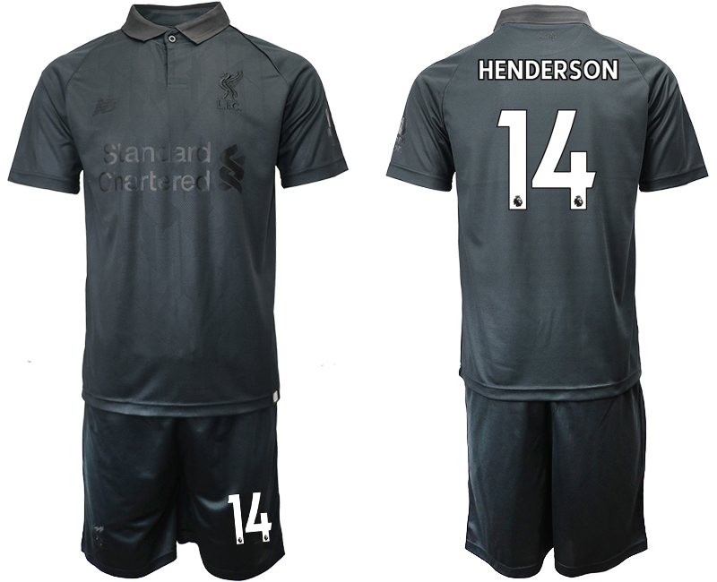 2018-19 Liverpool 14 HENDERSON Black Goalkeeper Soccer Jersey