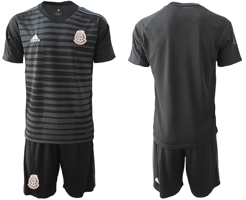 Mexico Black 2018 FIFA World Cup Goalkeeper Soccer Jersey
