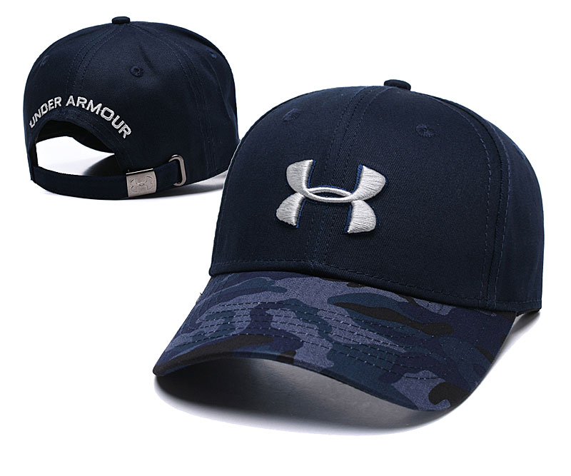 Under Armour Fresh Logo Navy Peaked Adjustable Hat TX