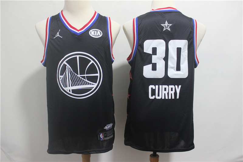 Warriors 30 Stephen Curry Black 2019 NBA All-Star Game Jordan Brand Swingman Jersey