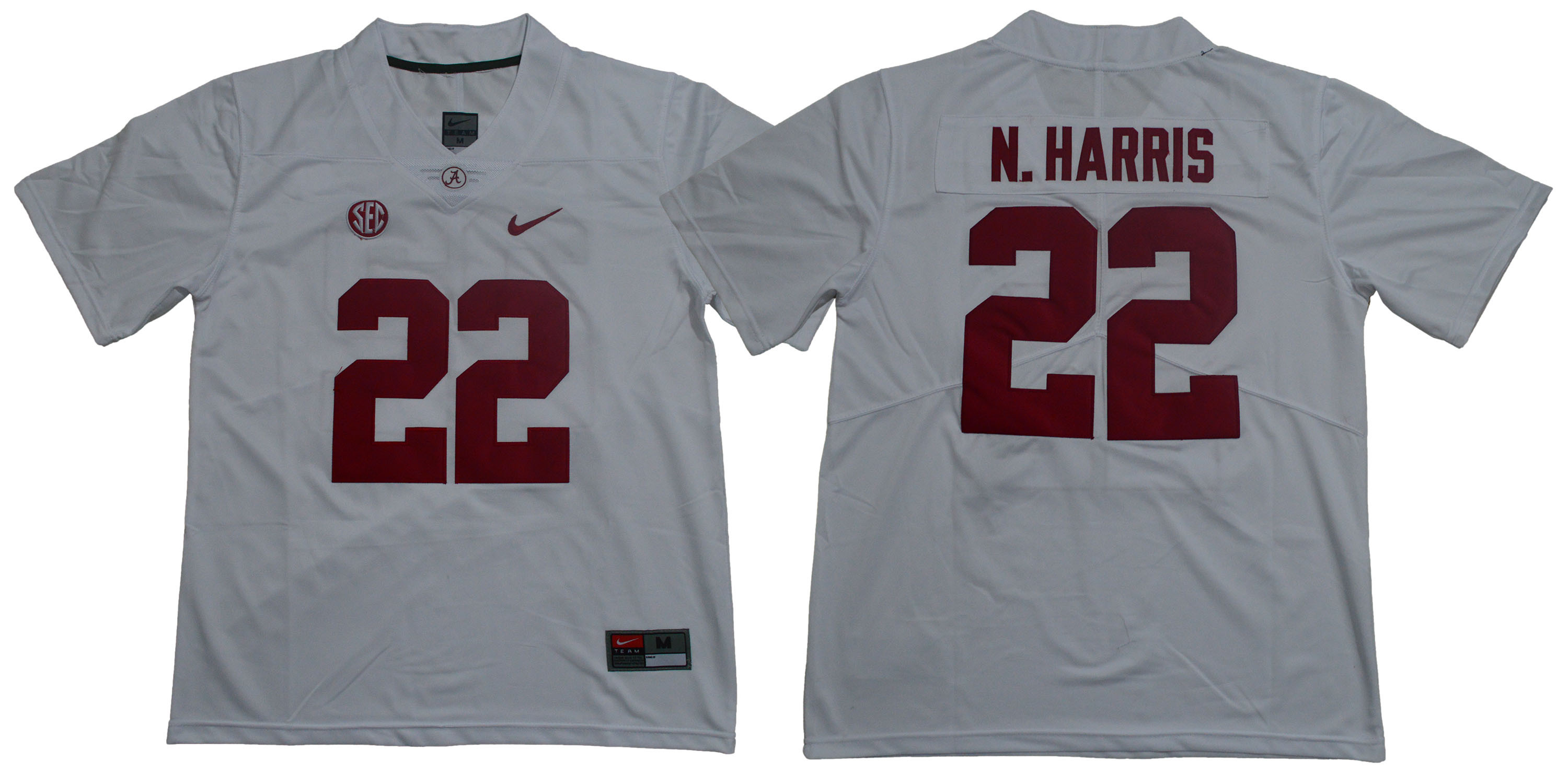 Alabama Crimson Tide 22 Najee Harris White Nike College Football Jersey