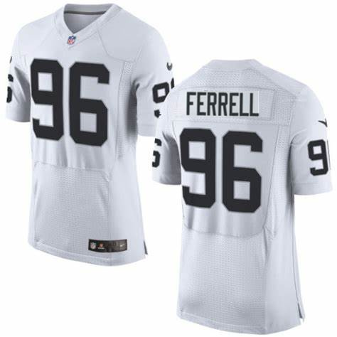 Nike Raiders 96 Clelin Ferrell White Elite Jersey