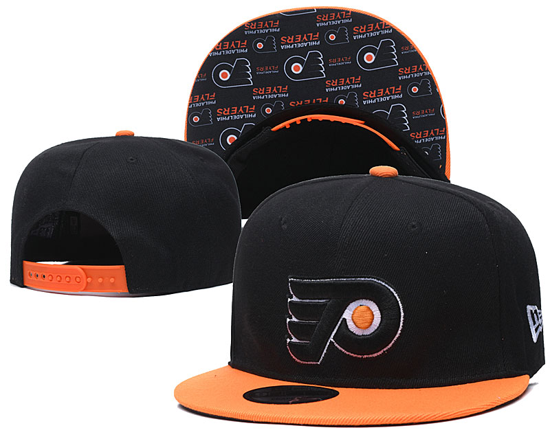 Flyers Team Logo Black Adjustable Hat LH