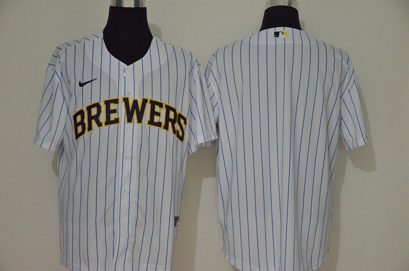 Brewers Blank White Nike 2020 Cool Base Jersey