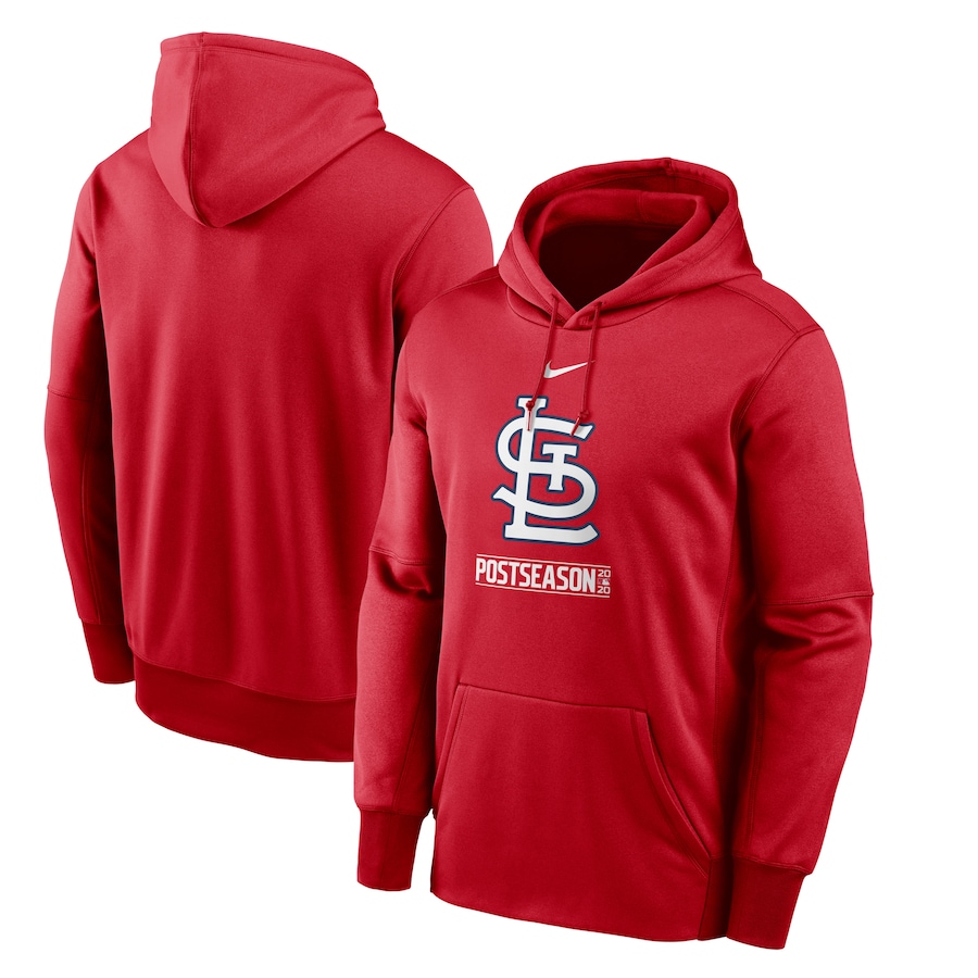 Men's St. Louis Cardinals Nike Red 2020 Postseason Collection Pullover Hoodie