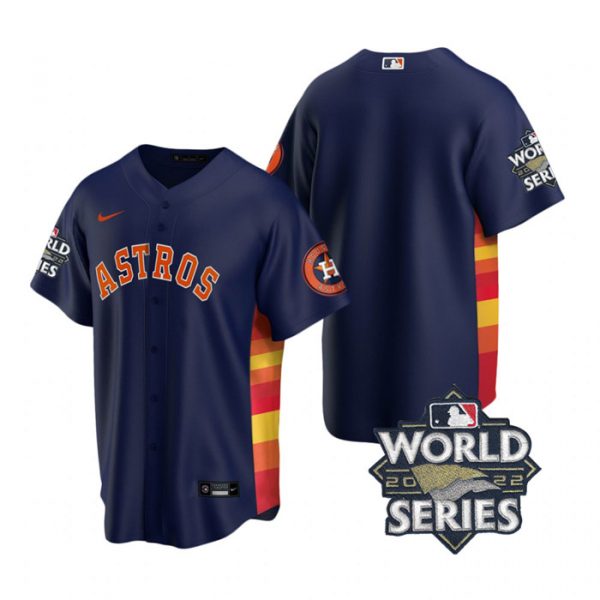Astros Blank Navy Nike 2022 World Series Cool Base Jersey