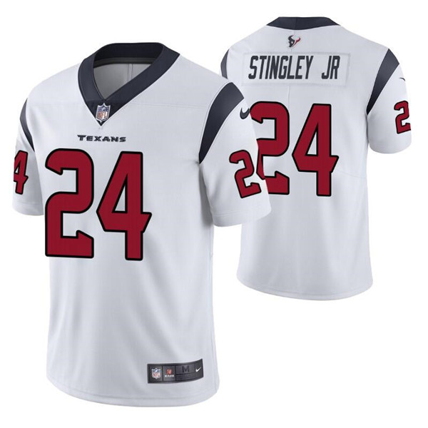 Nike Texans 24 Derek Stingley Jr. White Vapor Untouchable Limited Jersey