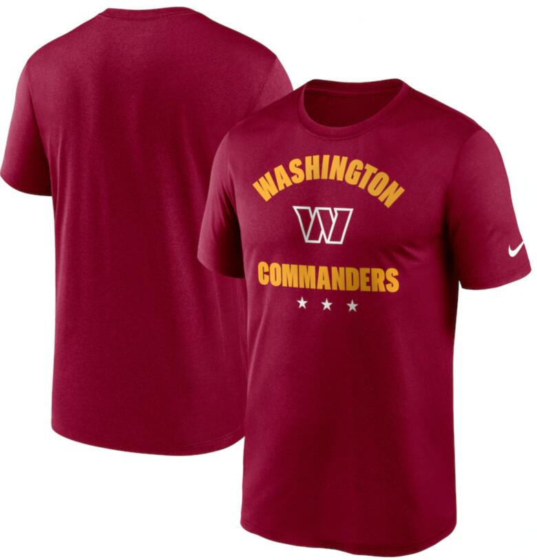 Men's Washington Commanders Nike Burgundy Arch Legend T-Shirt