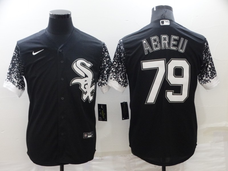 White Sox 79 Jose Abreu Black Nike Drift Fashion Cool Base Jersey