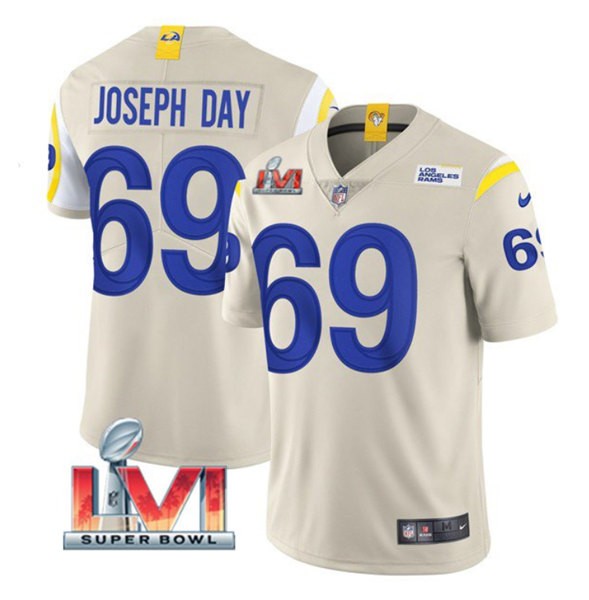 Nike Rams 69 Sebastian Joseph Day Bone 2022 Super Bowl LVI Vapor Limited Jersey