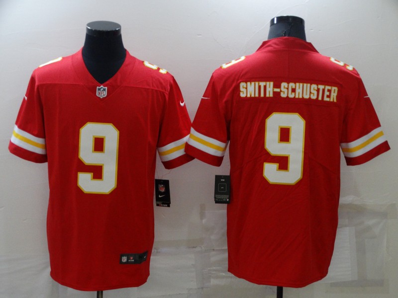 Nike Chiefs 9 JuJu Smith Schuster Red Vapor Limited Jersey