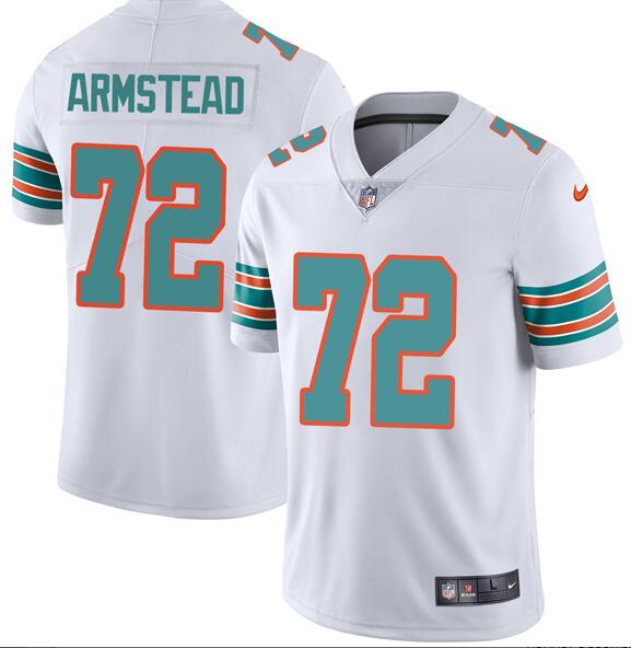 Nike Dolphins 72 Terron Armstead White Throwback Vapor Limited Jersey