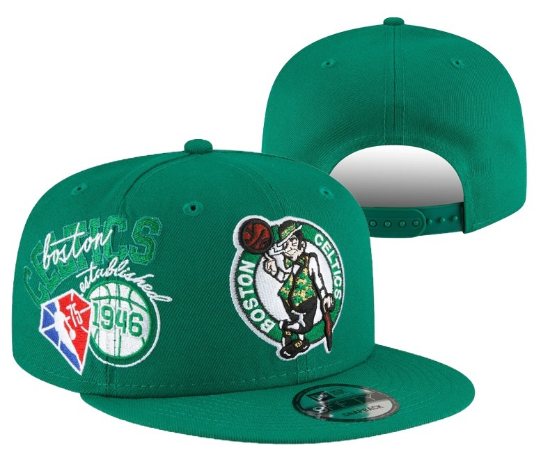 Celtics Team Logo Green 75th Anniversary Adjustable Hat YD