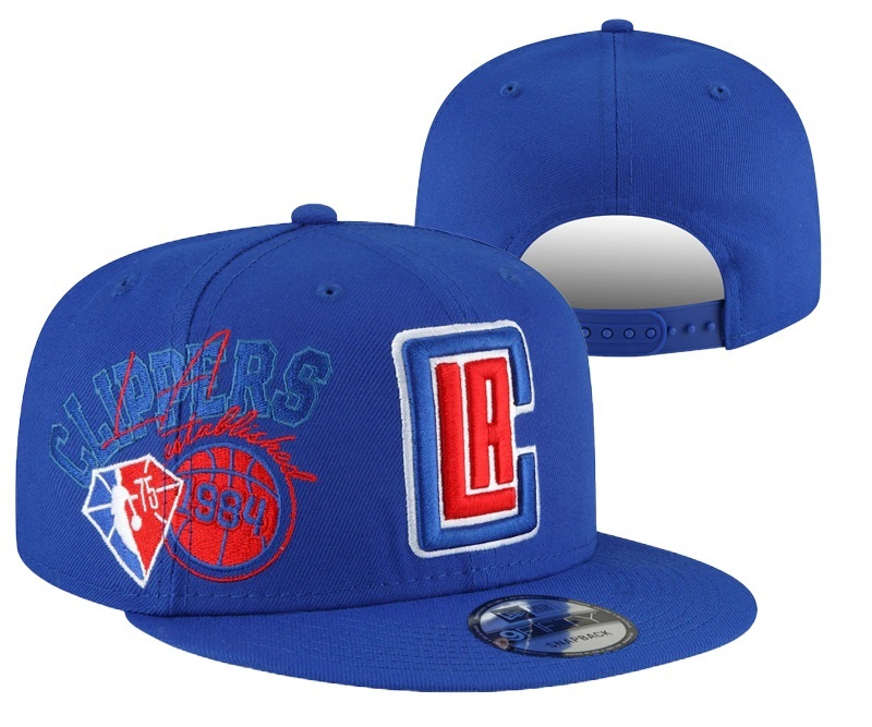 Clippers Team Logo Blue 75th Anniversary Adjustable Hat YD