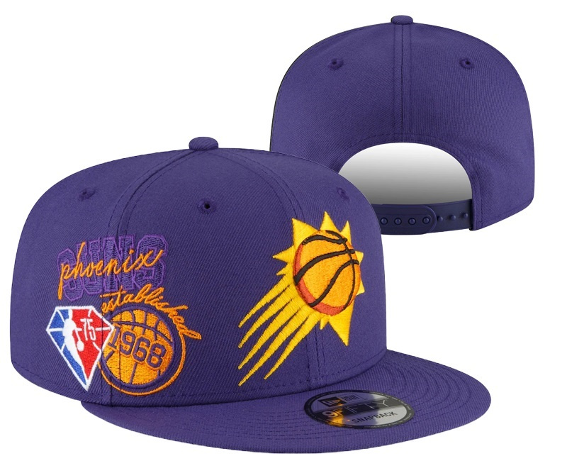 Suns Team Logo Purple 75th Anniversary Adjustable Hat YD