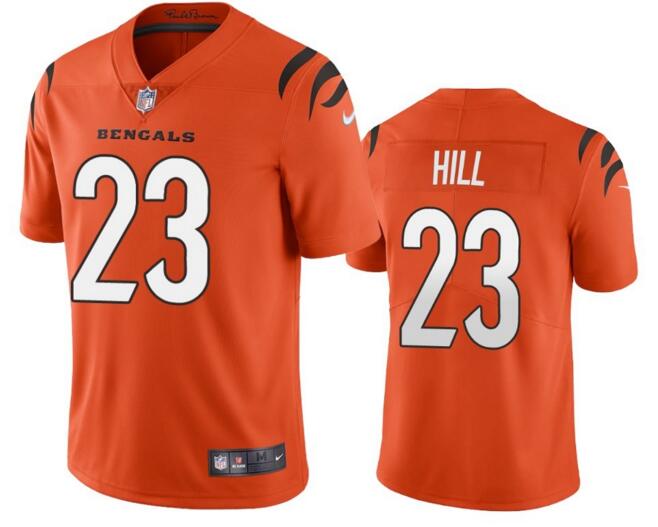 Nike Bengals 23 Daxton Hill Orange 2022 NFL Draft Vapor Untouchable Limited Jersey