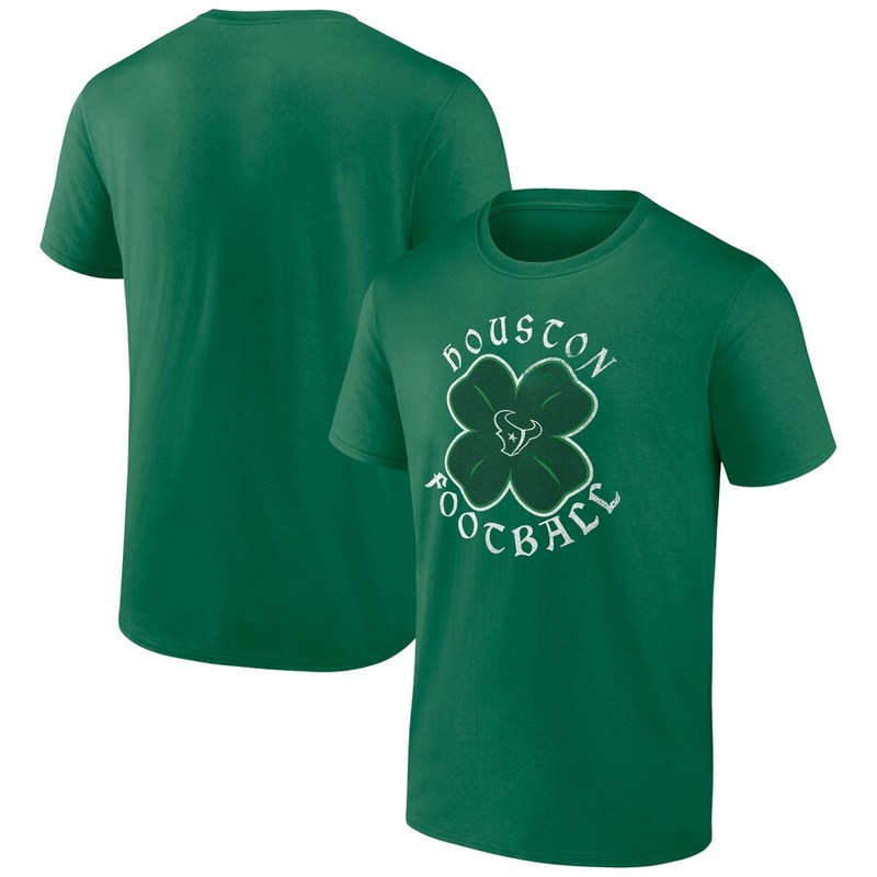 Men's Houston Texans Fanatics Branded Kelly Green St. Patrick's Day Celtic T-Shirt
