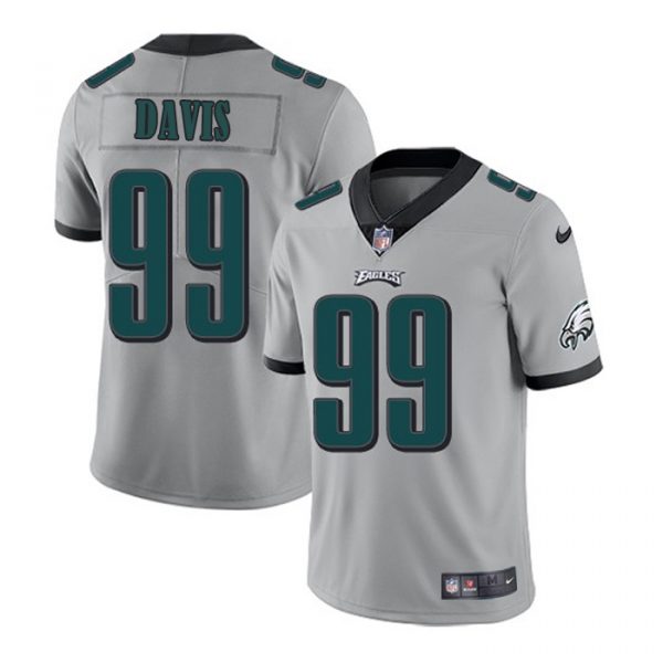 Nike Eagles 99 Jordan Davis Gray 2022 NFL Draft Vapor Untouchable Limited Jersey