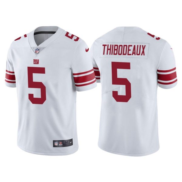 Nike Giants 5 Kayvon Thibodeaux White Youth 2022 NFL Draft Vapor Untouchable Limited Jersey