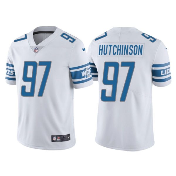 Nike Lions 97 Aidan Hutchinson White 2022 NFL Draft Vapor Untouchable Limited Jersey