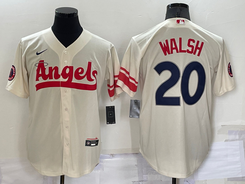 Angels 20 Jared Walsh Cream Nike 2022 City Connect Cool Base Jersey