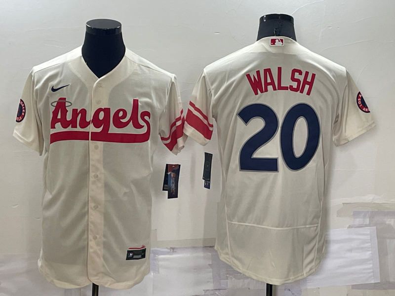 Angels 20 Jared Walsh Cream Nike 2022 City Connect Flexbase Jersey