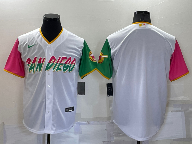 Padres Blank White Nike 2022 City Connect Cool Base Jersey