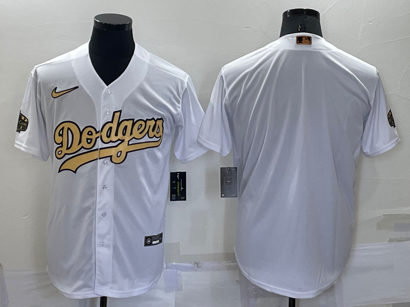Dodgers Blank White Nike 2022 MLB All-Star Cool Base Jersey