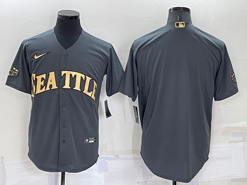 Mariners Blank Charcoal Nike 2022 MLB All-Star Cool Base Jersey