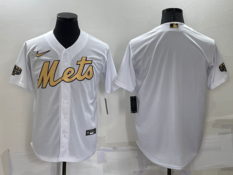 Mets Blank White Nike 2022 MLB All-Star Cool Base Jersey