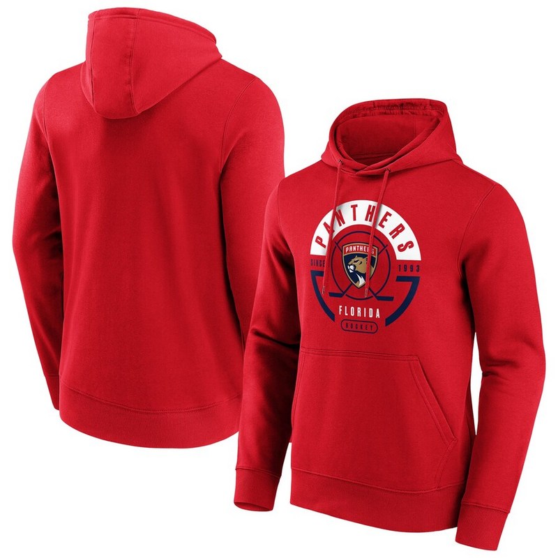 Florida Panthers Fanatics Branded Block Party Hoodie Red Mens