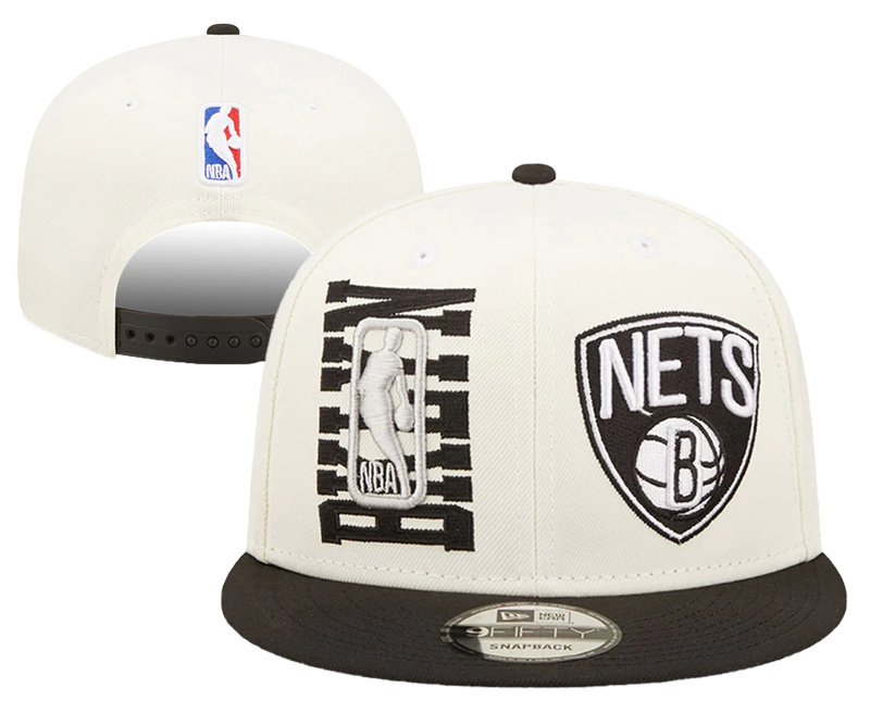 Nets New Era Cream 2022 NBA Draft Adjustable Hat YD